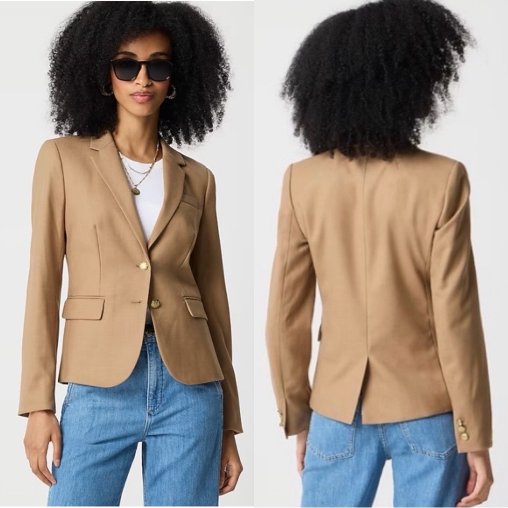 J.CREW Original School Boy Wool Tan Blazer Jacket